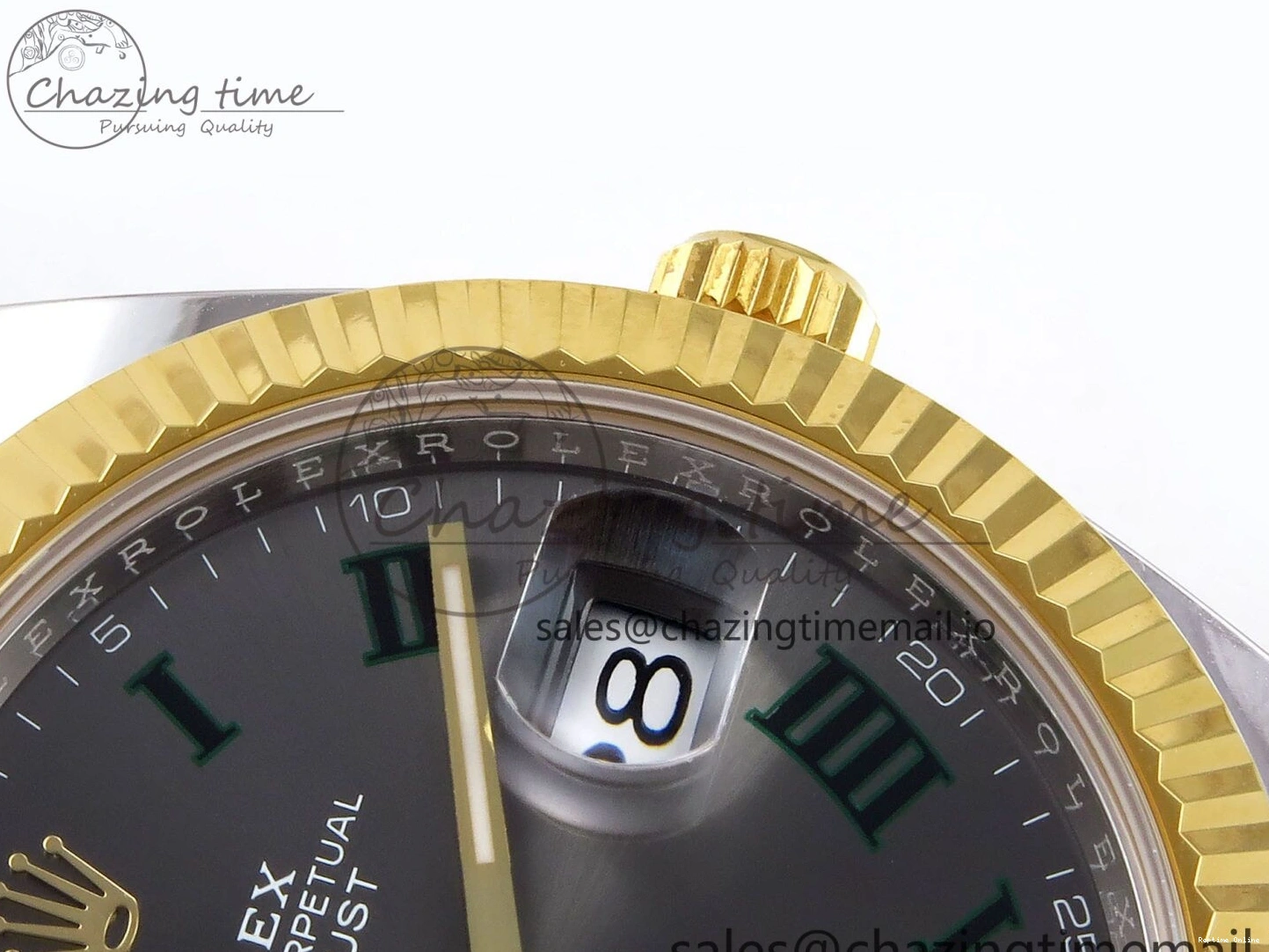 0513 DateJust 41 SS YG ARF 1:1 Best Edition 904L Steel Gray Green Roman Dial on Jubilee Bracelet SH Casual 1245